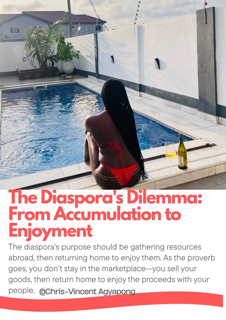 The Diaspora’s Dilemma: From Accumulation to Enjoyment