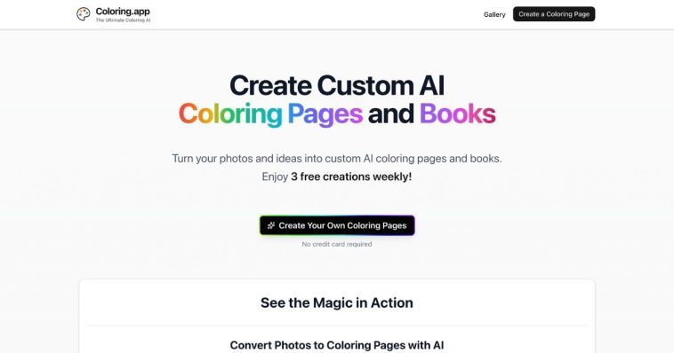 Coloring.app: AI Coloring Page Creator