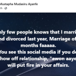 Nigerian man reveals his marriage ended in two months, blames social media
