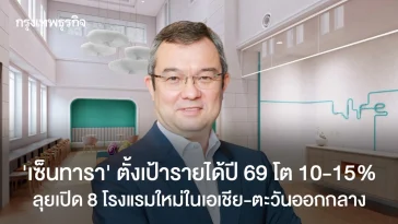 ‘เซ็นทารา’ ตั้งเป้ารายได้ปี 69 โต 10-15%  พร้อมเปิด 8 โรงแรมใหม่ในเอเชีย-ตะวันออกกลาง