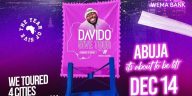 Wema Bank Davido 5ive tour to hold in Abuja on December 14