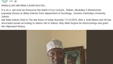 Activist Abubakar Sokoto passes on