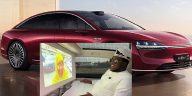 Nigerian Car Dealer Shows Off Huawei’s Stelato S9 With 32-inch Screen For Rear Seat Passengers
