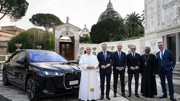 BMW Gifts Pope Leo XIV All-electric iX SUV