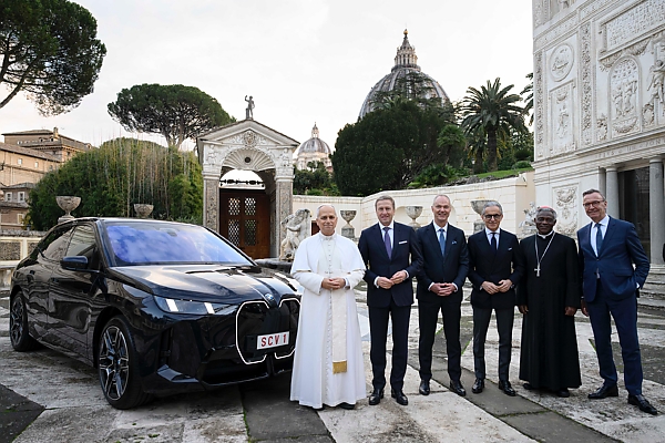 BMW Gifts Pope Leo XIV All-electric iX SUV